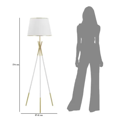 LAMPA STOJĄCA TRIPLY Ø 61X154 cm